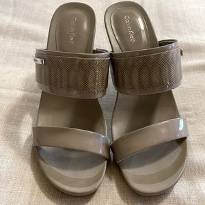 Calvin Klein Omira Wedge Sandals.